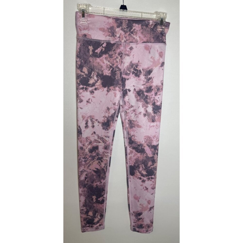 Athleta Girl High Rise Printed Chit Chat Tights Leggings, Large/12